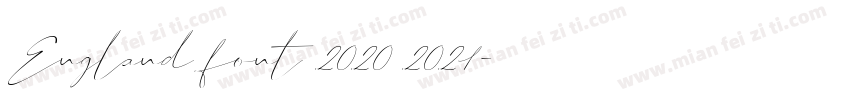 England font 2020 2021字体转换